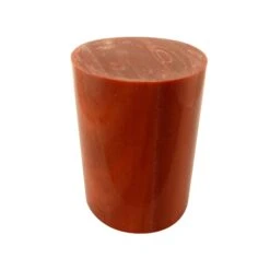 Dark Coral Natural Polyester Turning Blank - 63.5x45x45mm, 2.5"x1.75"