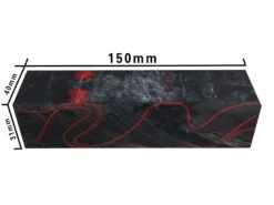 Lava Flow Abstract Kirinite Acrylic Knife Block - 150x40x31mm