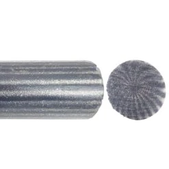 Black / Silver Glitter Polyester Turning Blank