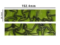 Toxic Green/Black Abstract Kirinite Acrylic Knife Scales (Pair) - 152.4x38.1x3.175mm -Rothko and Frost Shop abc4f072 7ce4 47d2 b0aa 55cedc90b563